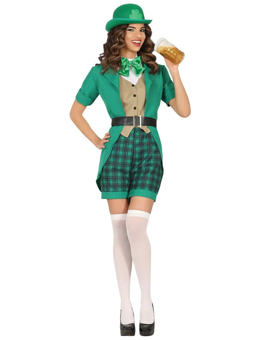 Costum de cuplu Mr & Mrs Saint Patrick pentru adulți