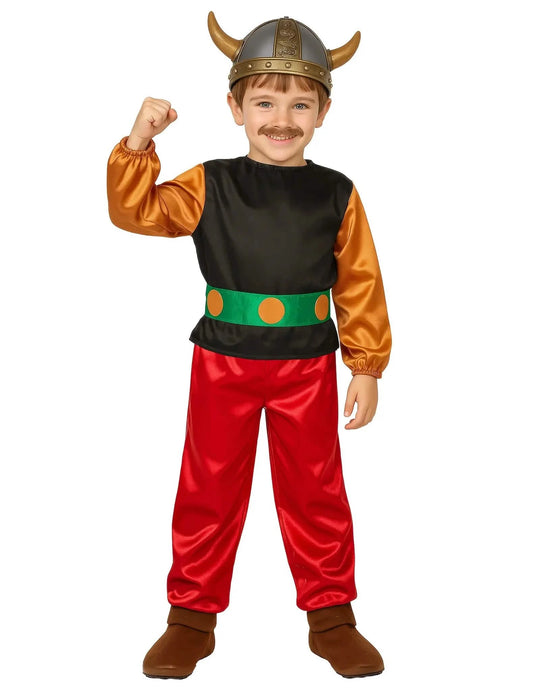 Costum de cuplu galic mic și mare pentru copii