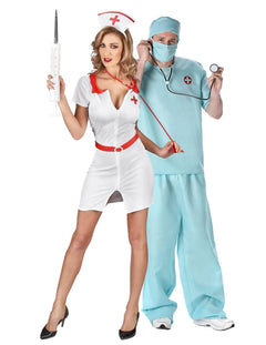 Costume de infirmiere și doctor pentru cuplu