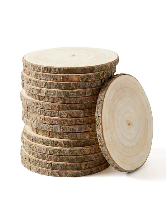 12 bucăți de lemn natural 28–33 cm