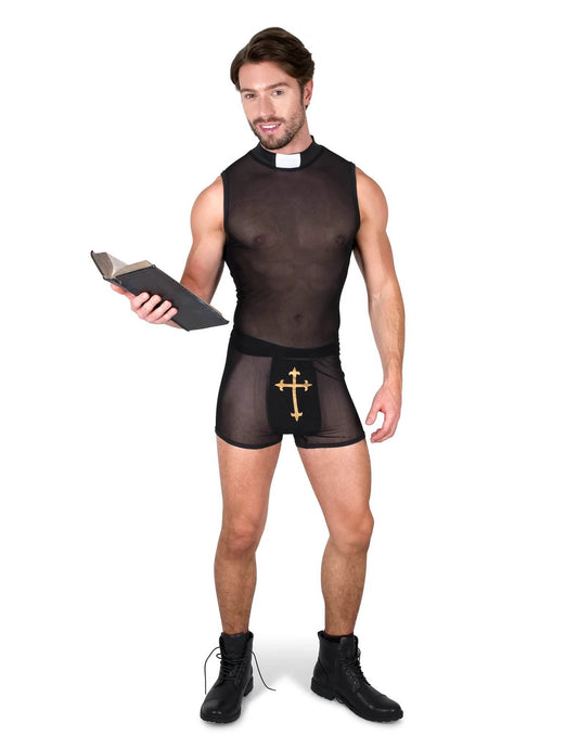 Costum de cuplu preot și călugăriță sexy pentru adulți