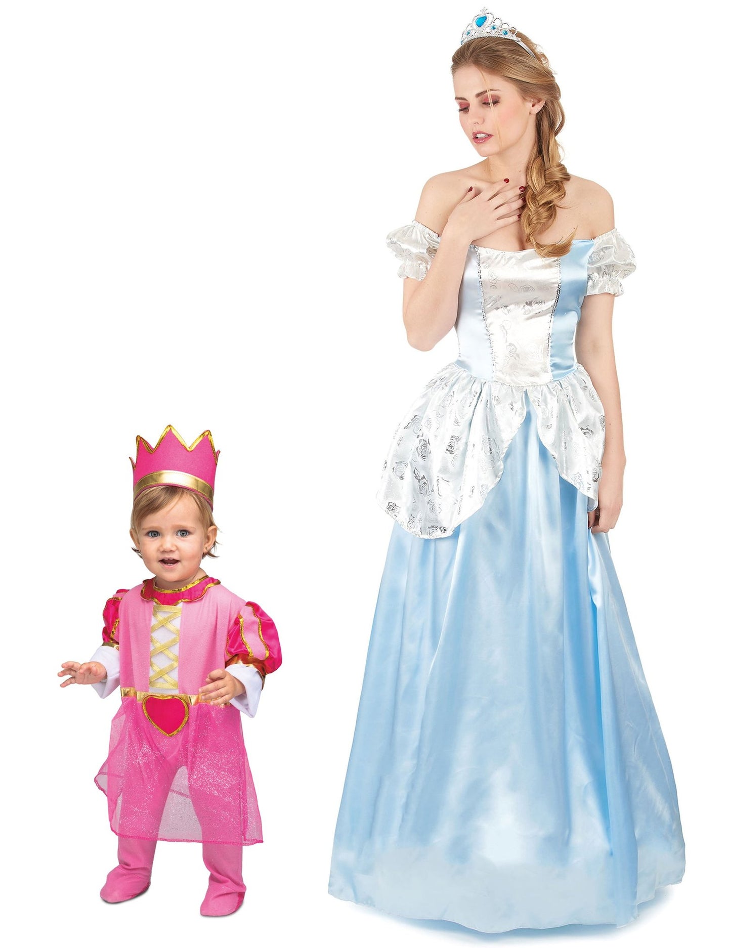 Costum de cuplu prințesă mamă și fiică