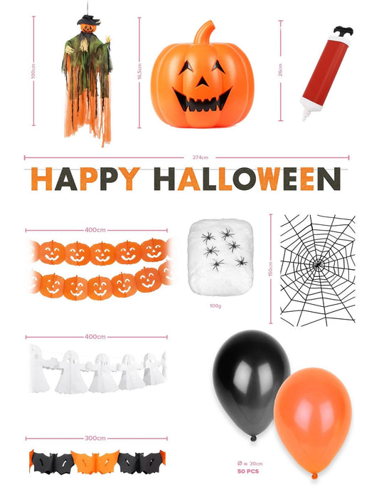 Kit de decorațiuni pentru Halloween, buget redus