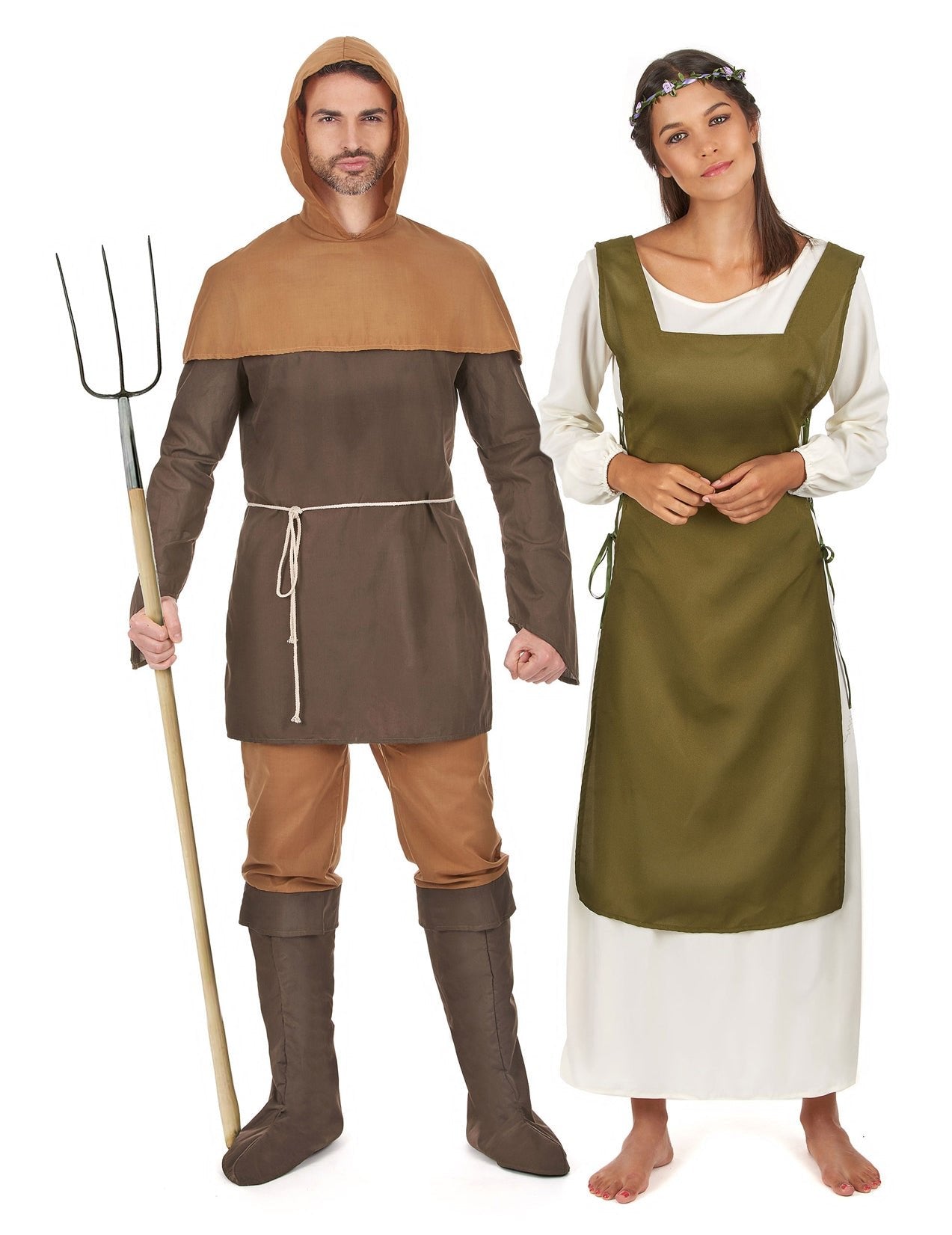 Costum de cuplu de țărani medievali