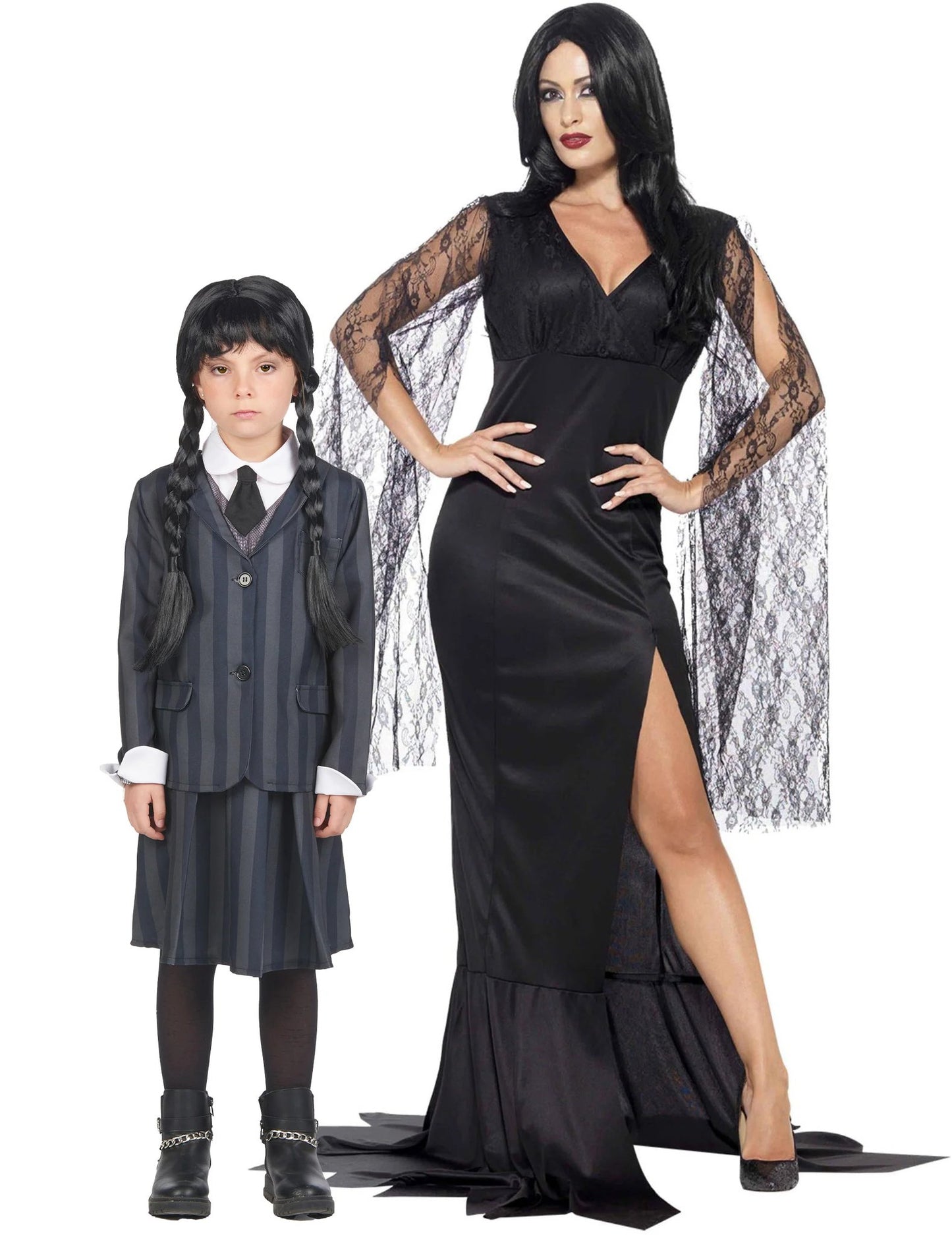 Déguisement de couple famille morbide mère et fille Halloween