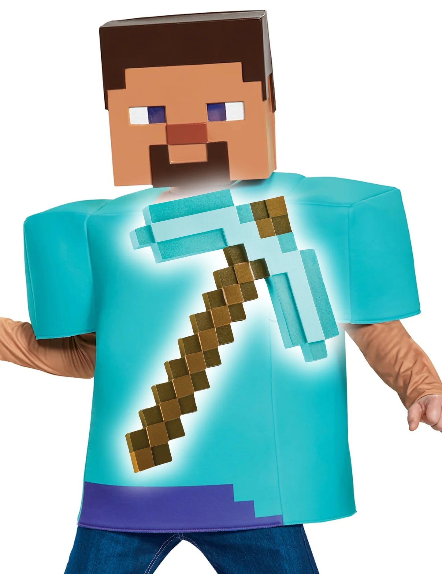 Kit déguisement Steve et pioche Minecraft™ enfant