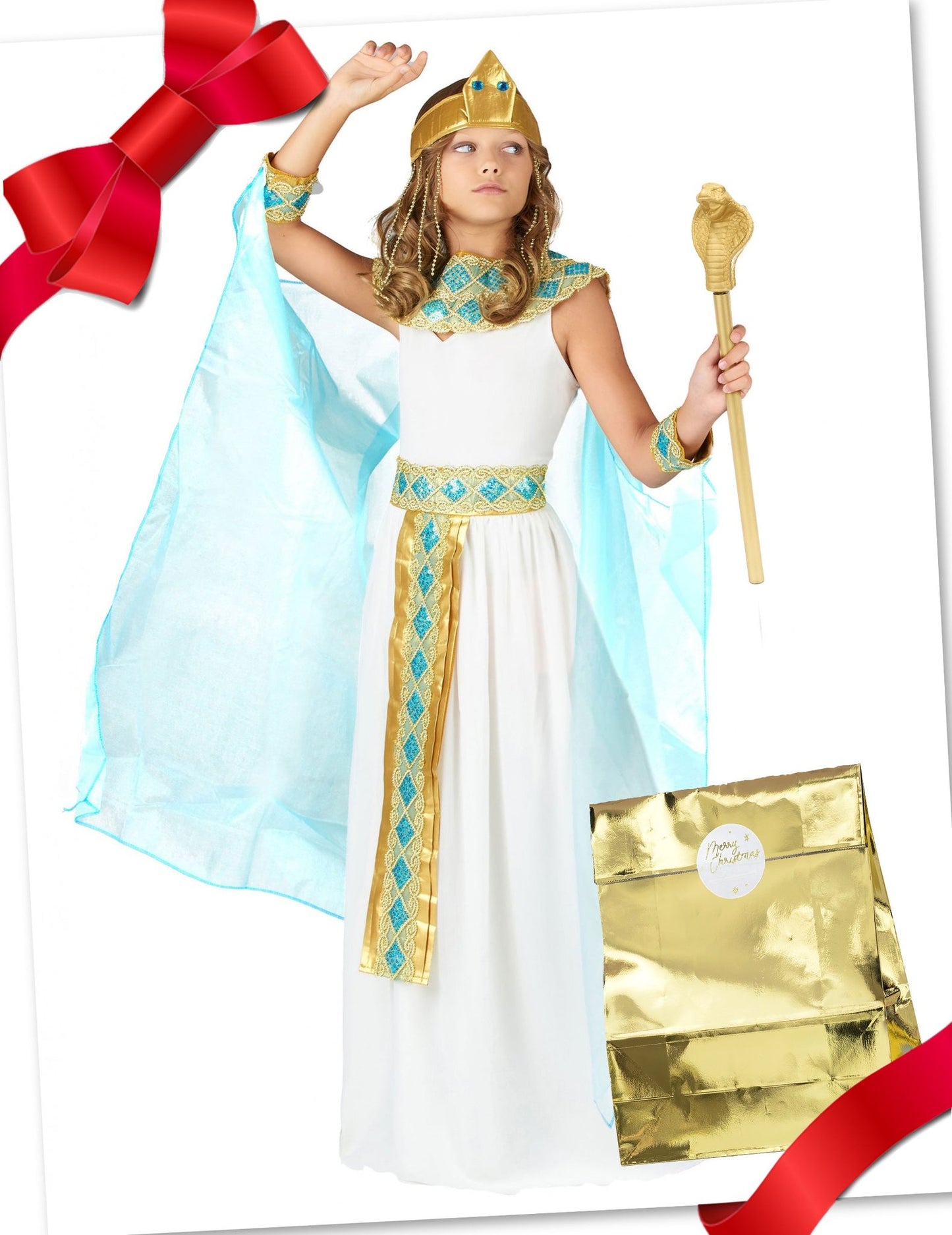 Cutie cadou costum egipteană cu accesorii pentru fată