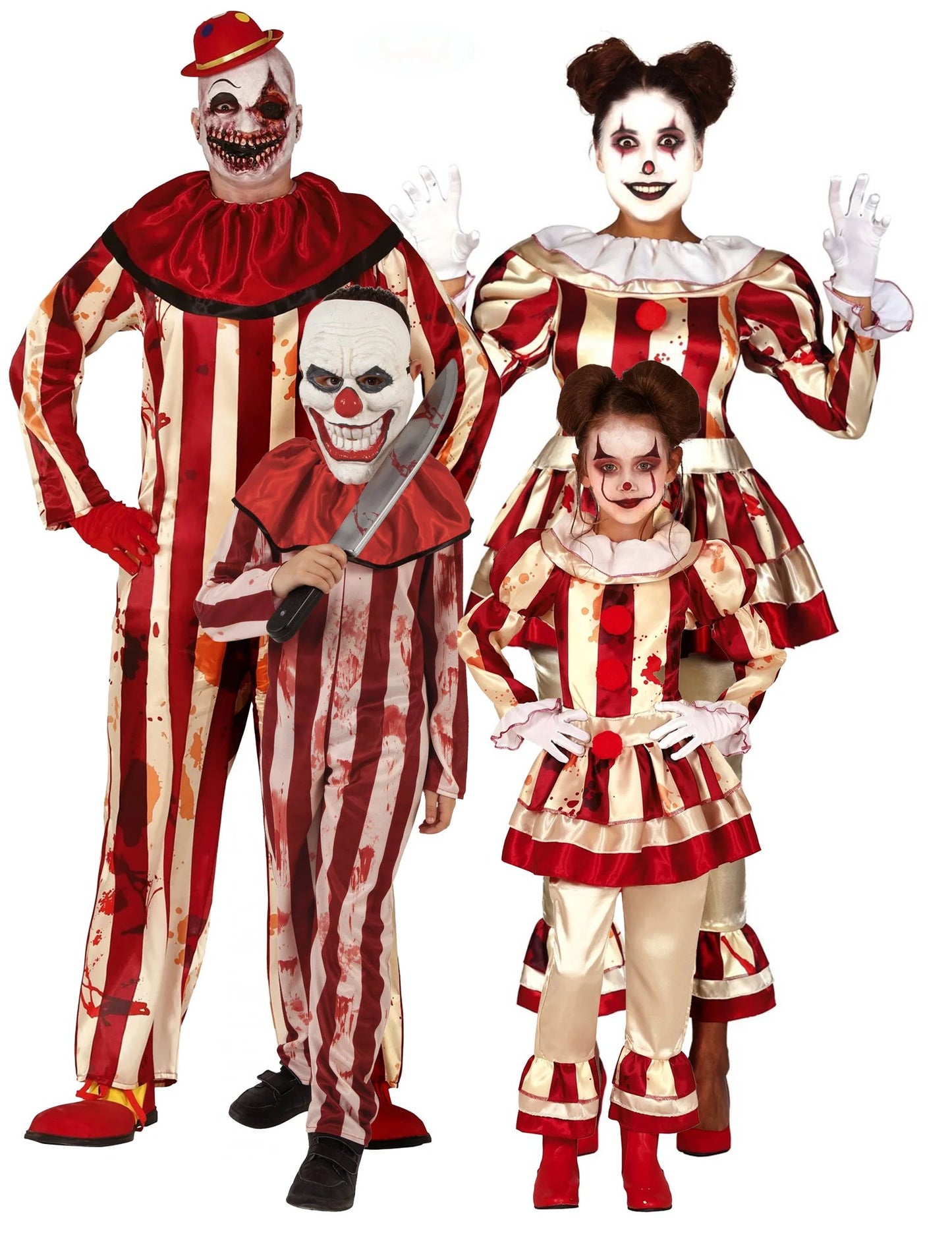 Costum de familie clovn terifiant