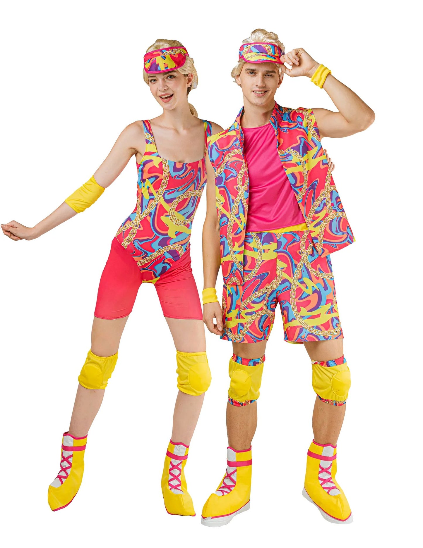Déguisement de couple roller adulte