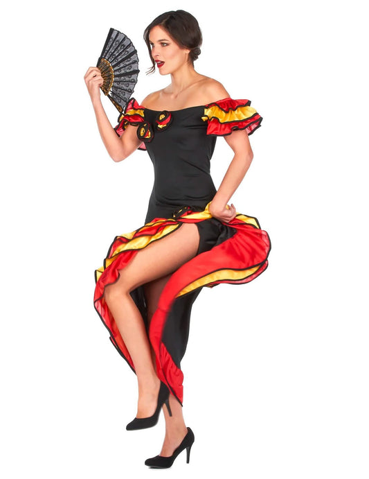 Costum de cuplu dansatoare flamenco mamă și fiică