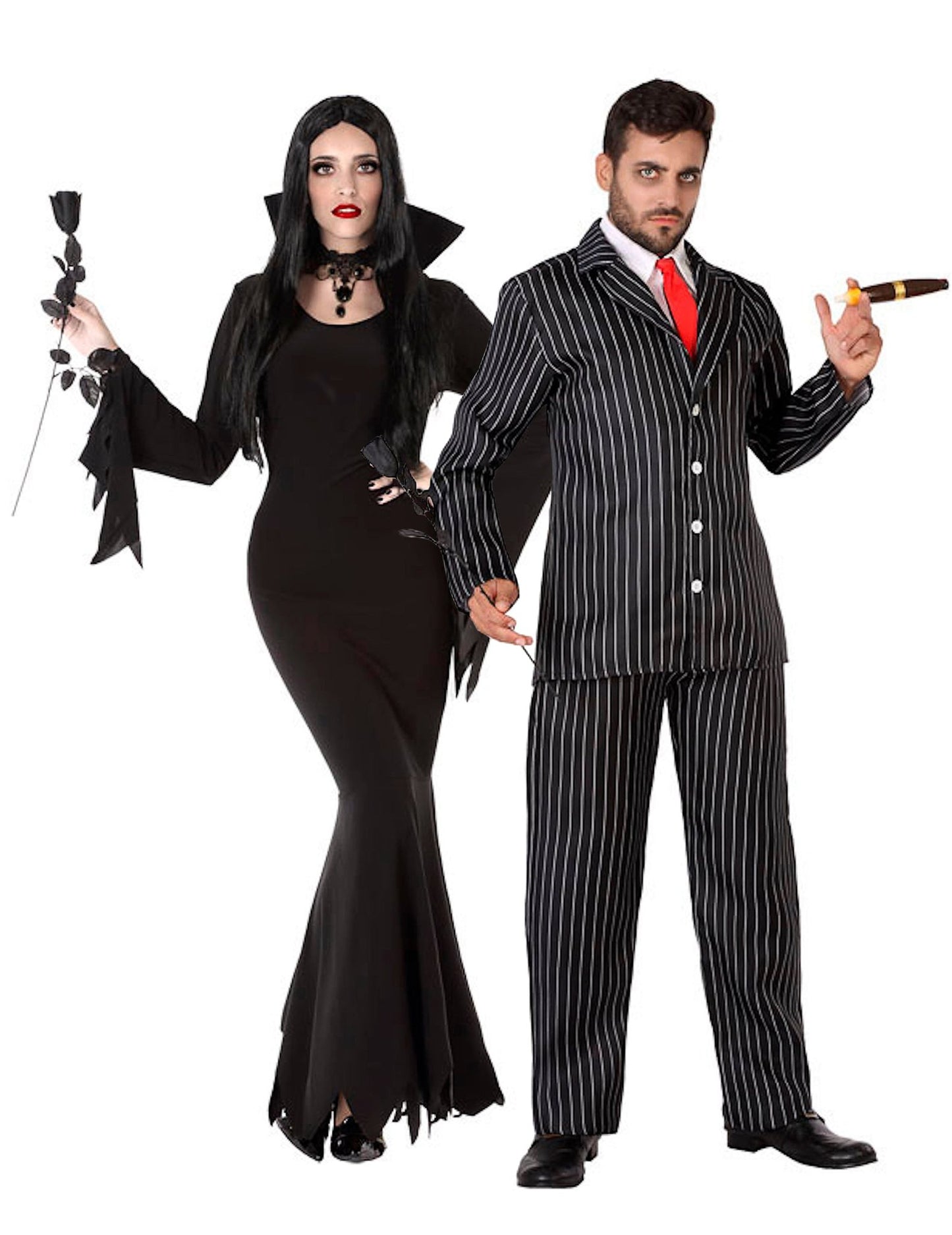 Costum de cuplu familie gotică pentru adulți