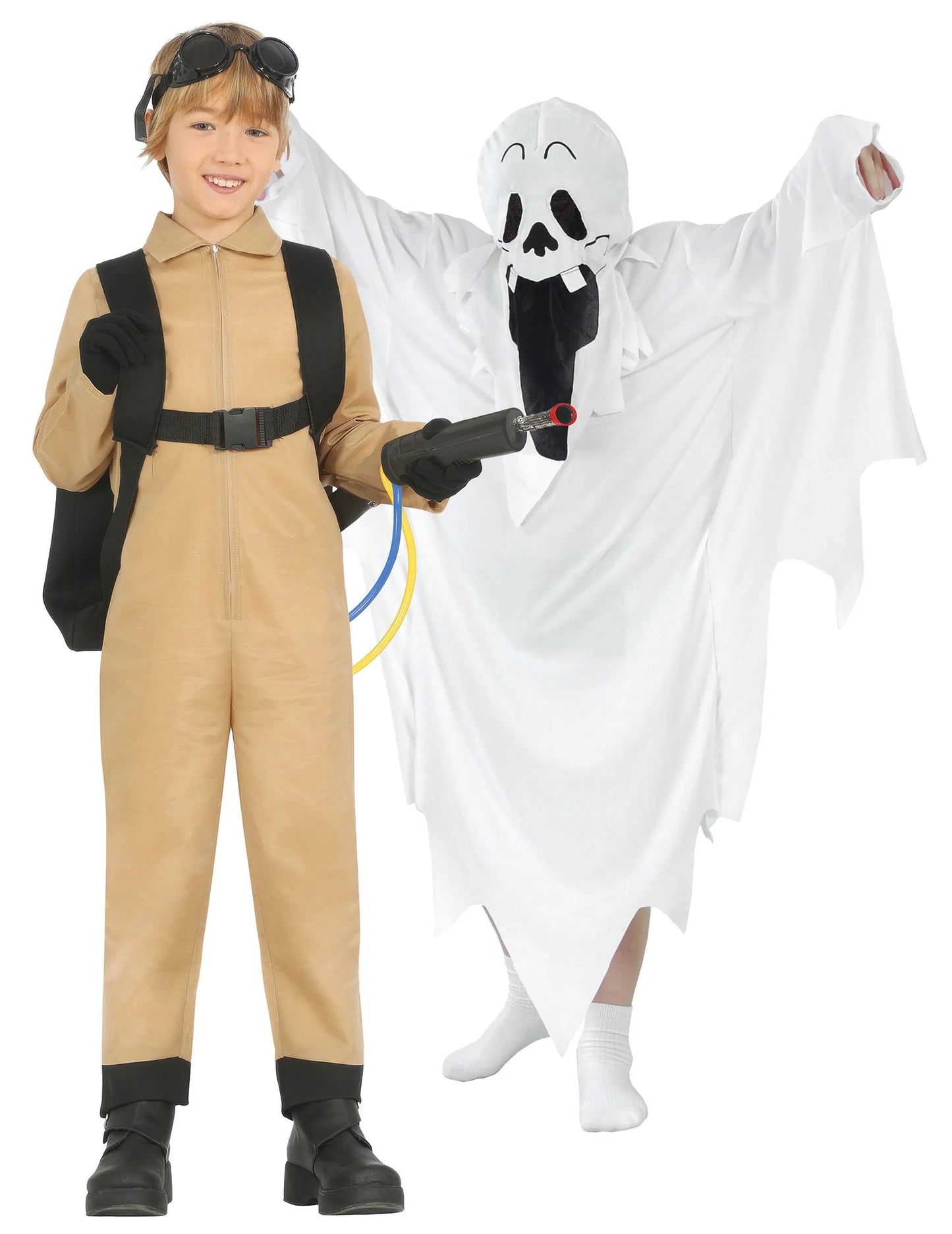 Costum de cuplu vânător și fantomă pentru copii