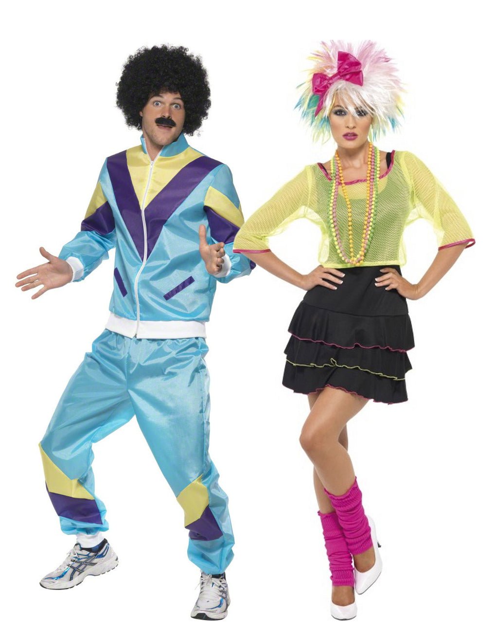 Costum de cuplu anii 80 pentru adulți