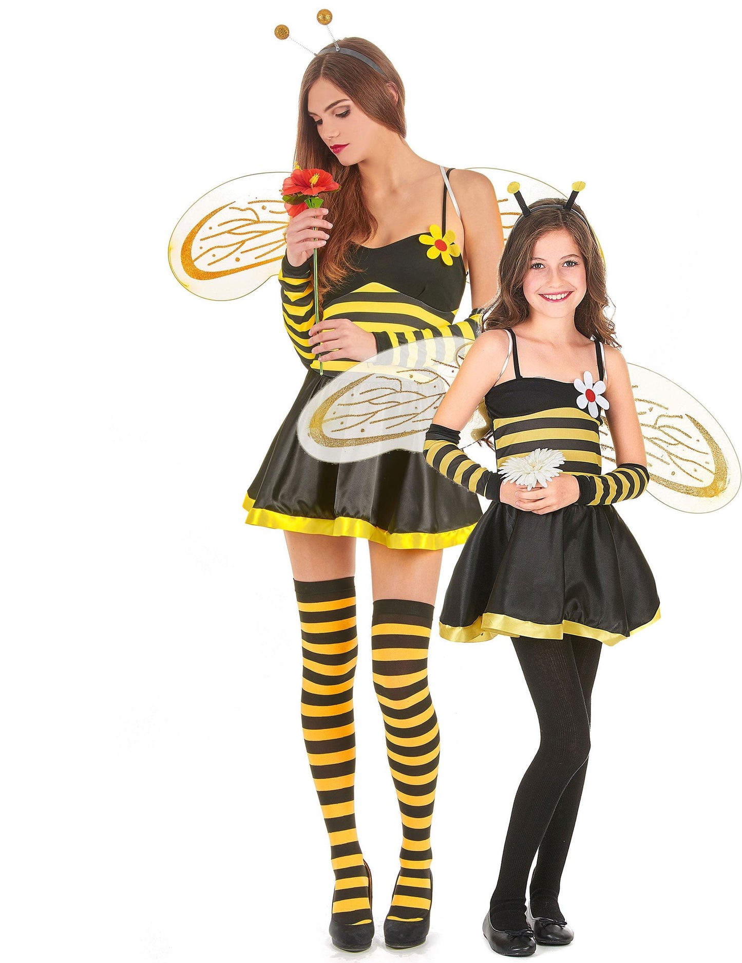 Costum de cuplu albinuță și floare, mamă și fiică