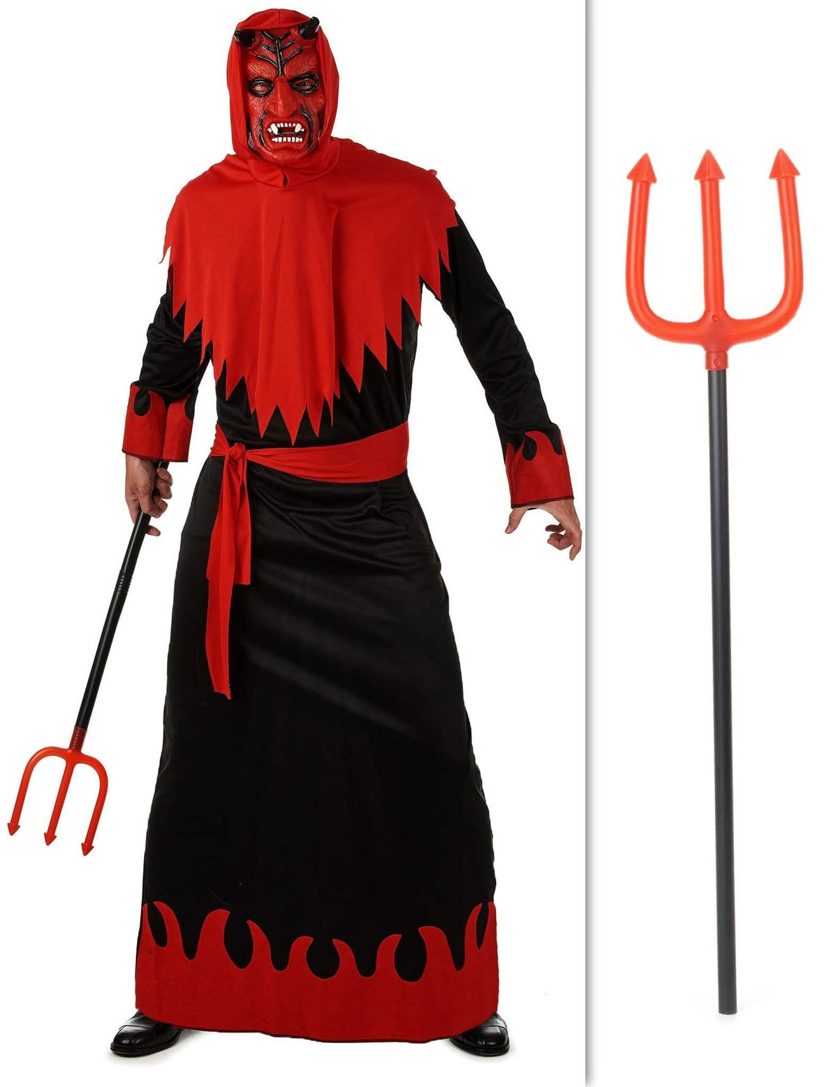 Pachet costum diavol cu furcă de Halloween
