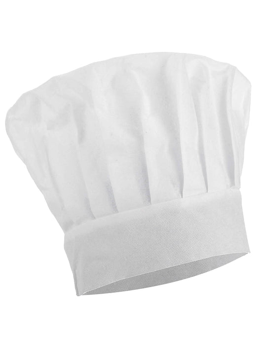 Vue de profil de la toque de cuisinier
