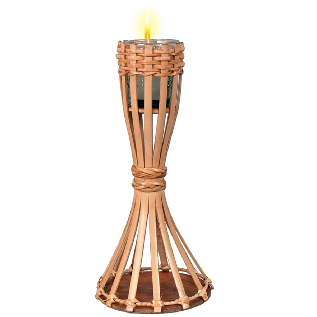 decorațiuni de masă torță din bambus pentru petrecere naturală cu lumânare