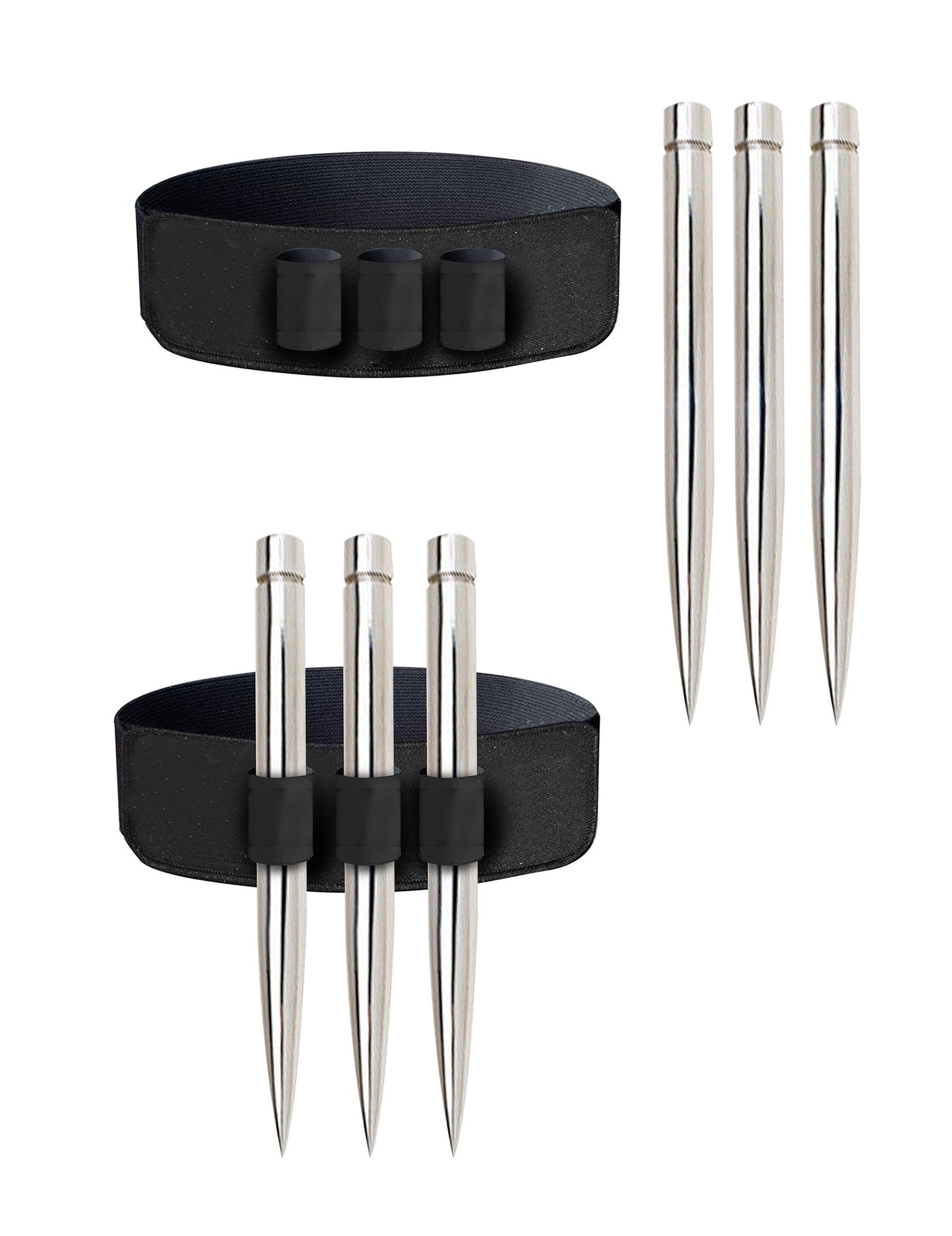 Jartieră cu 3 țăruși argintii