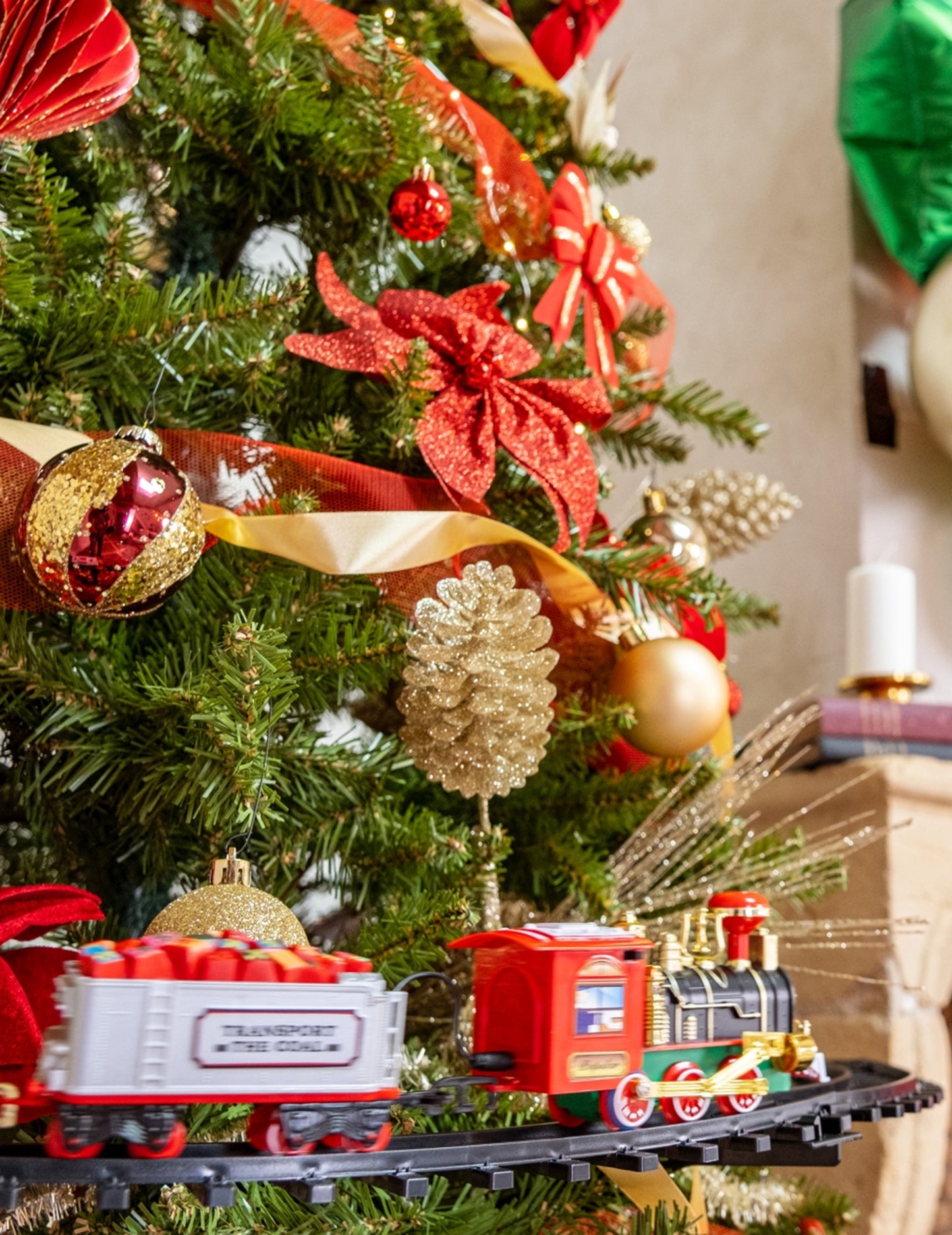 Tren de Crăciun pentru copac 23 de bucăți