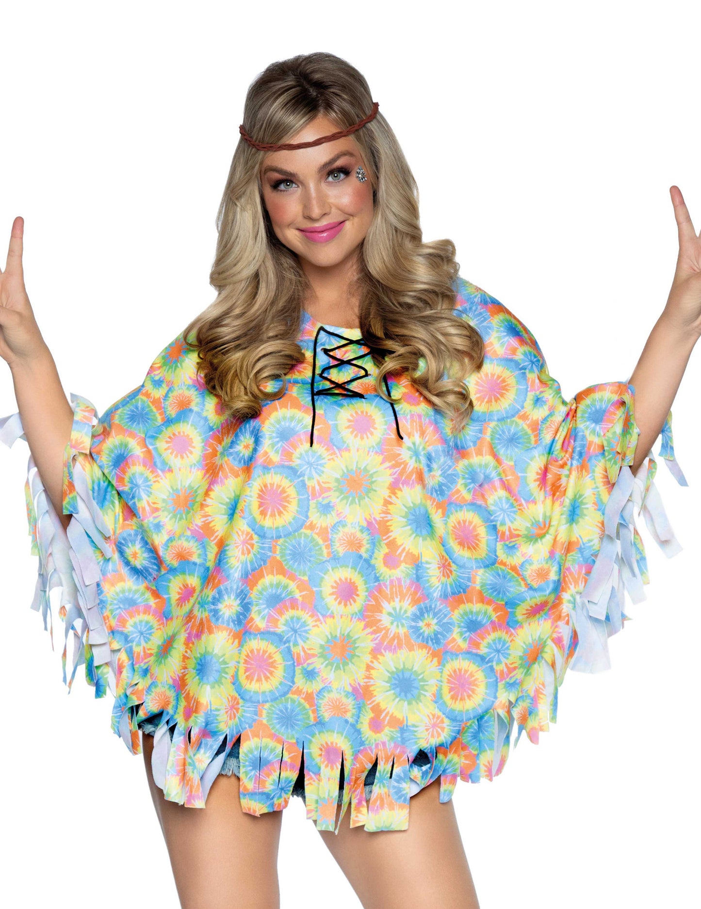 Tunică cu bandă de cap hippie