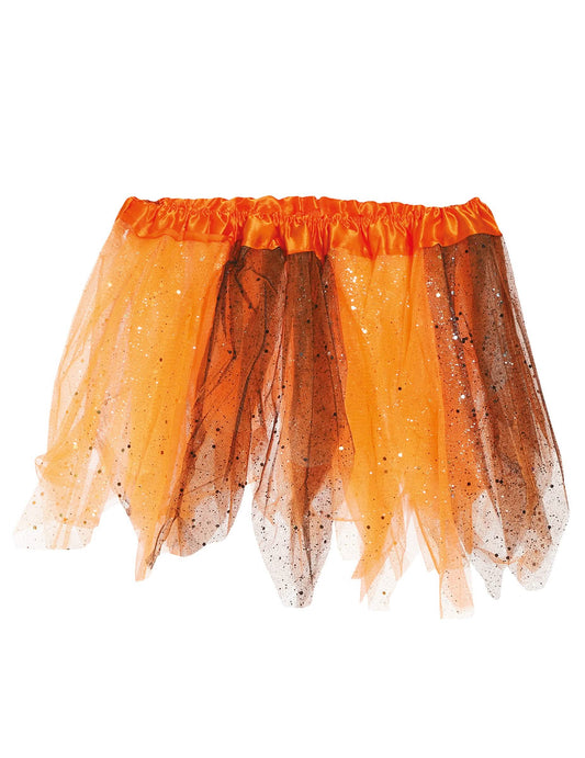 Vedere din față a tutu-ului bicolor pentru fată