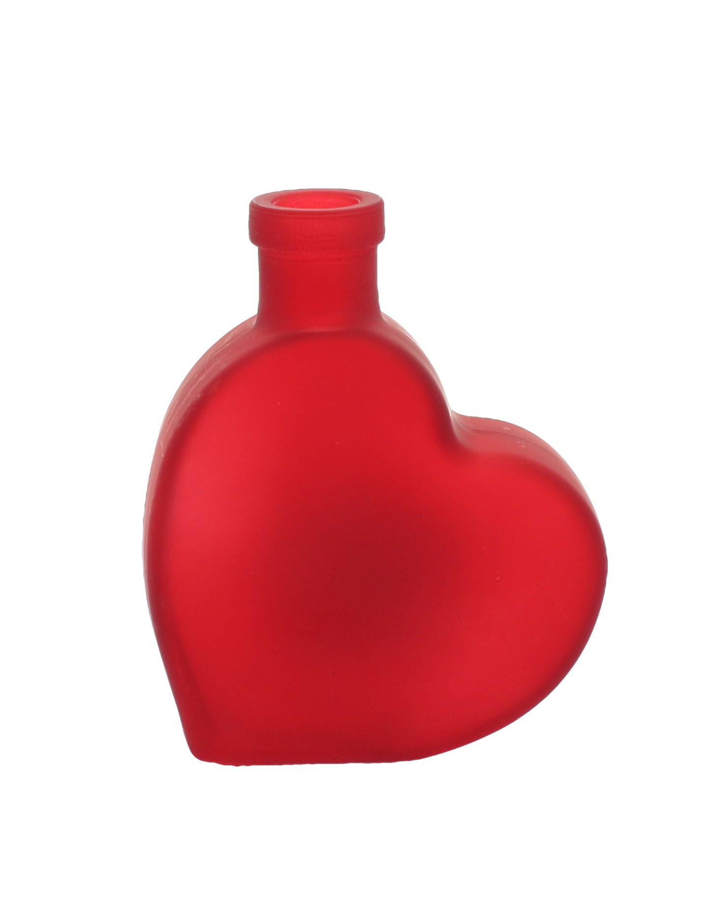 Vază din sticlă inimă roșie 12,5 cm