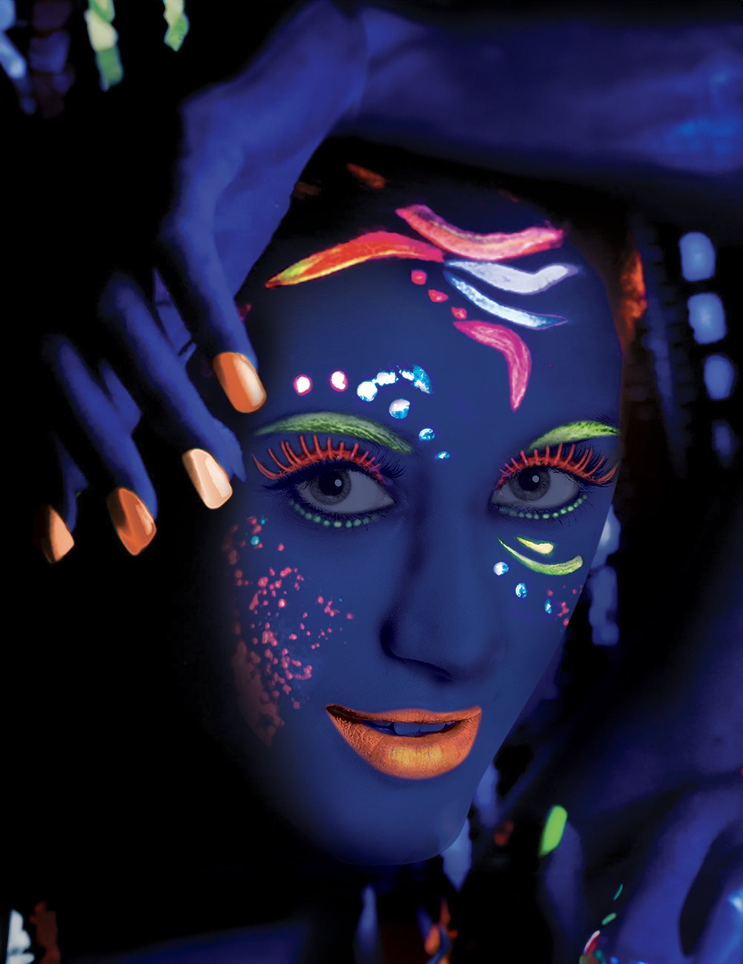 Plăcă de unghii de neon portocaliu