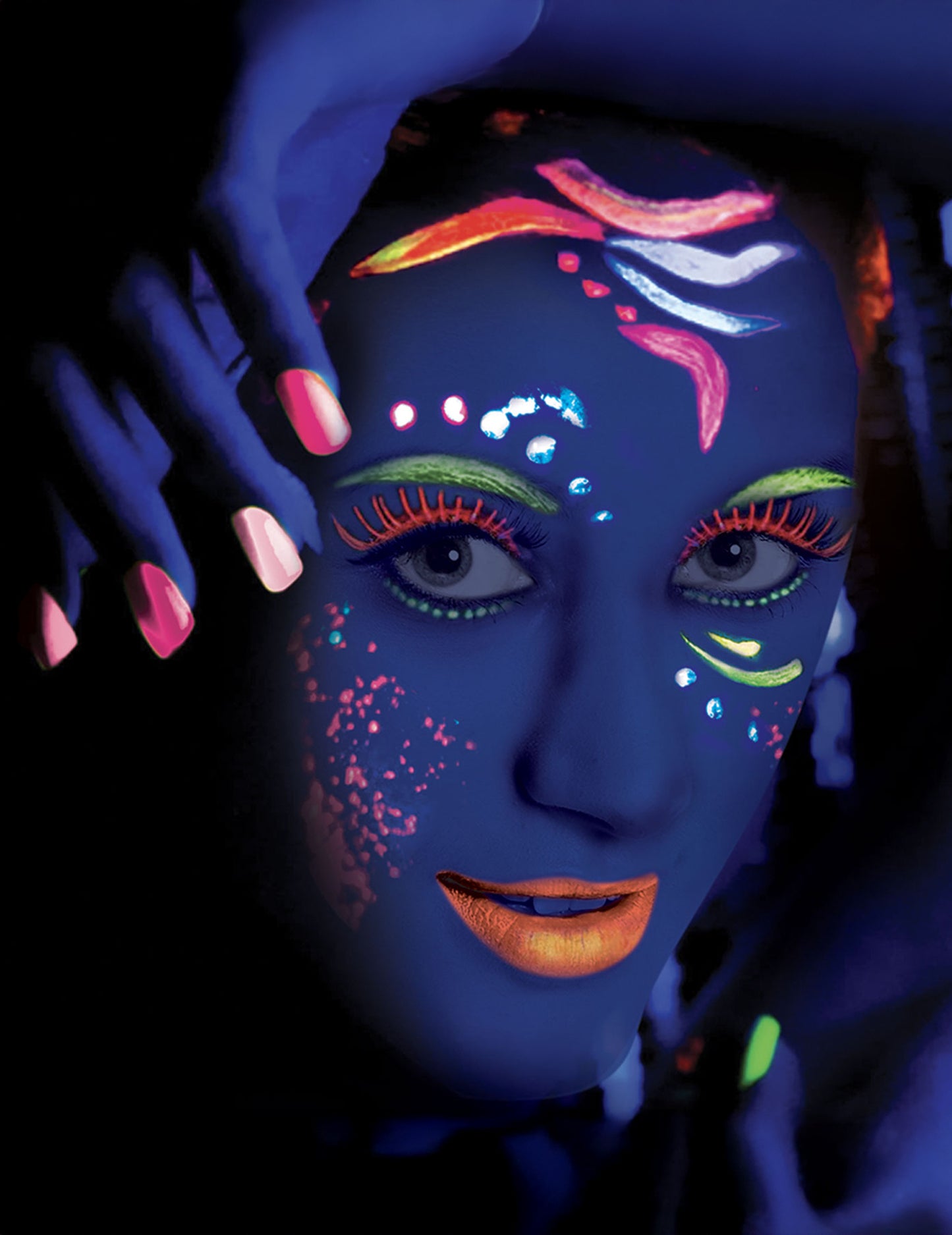 Plăcă de unghii de neon de trandafir