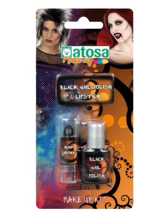 Lac și ruj negru adult de Halloween