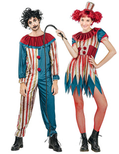 Costume de clovn malefic pentru cupluri