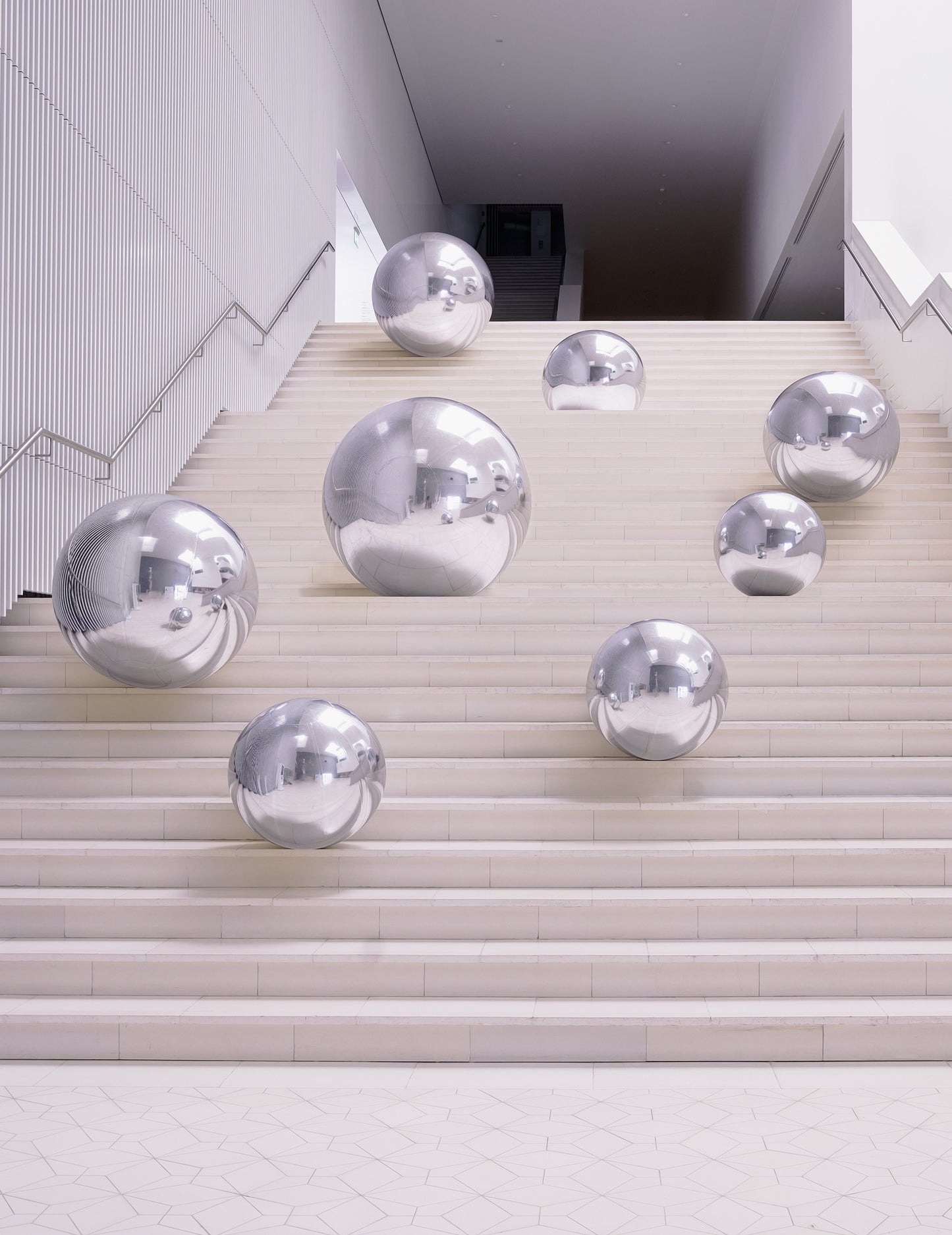 Minge oglindă gonflabilă argintie 60 cm 