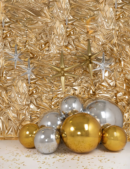 Minge oglindă gonflabilă argintie 60 cm 