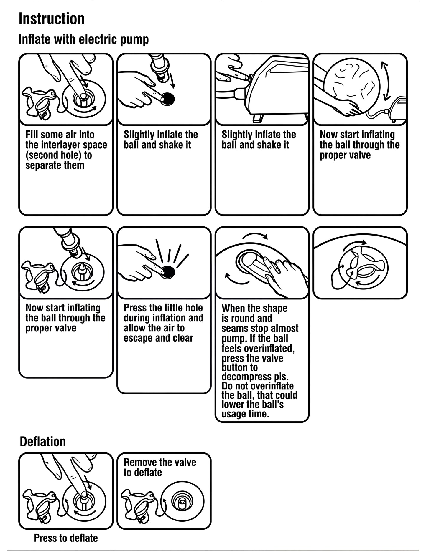 Minge oglindă gonflabilă aurie 60 cm 