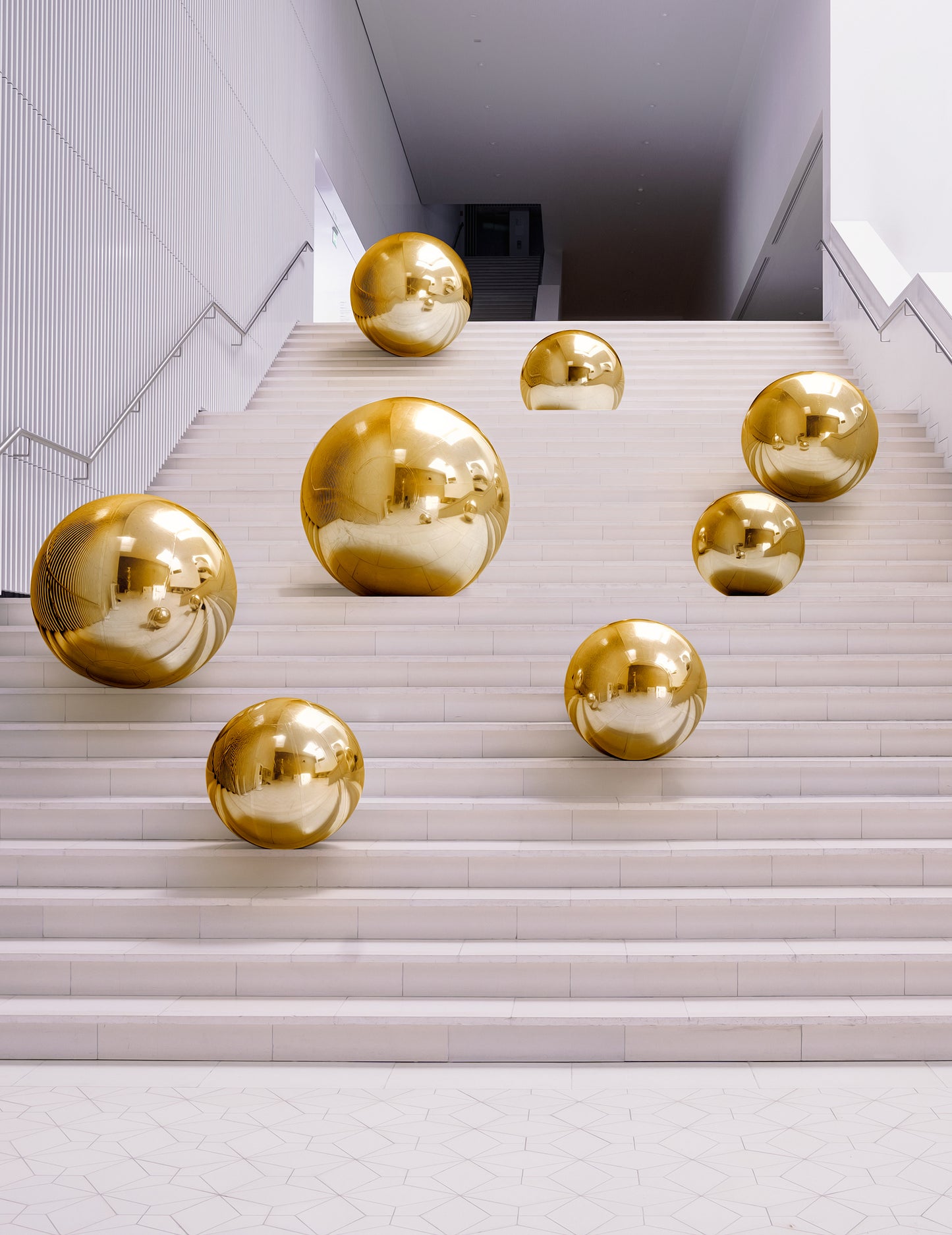 Minge oglindă gonflabilă aurie 60 cm 