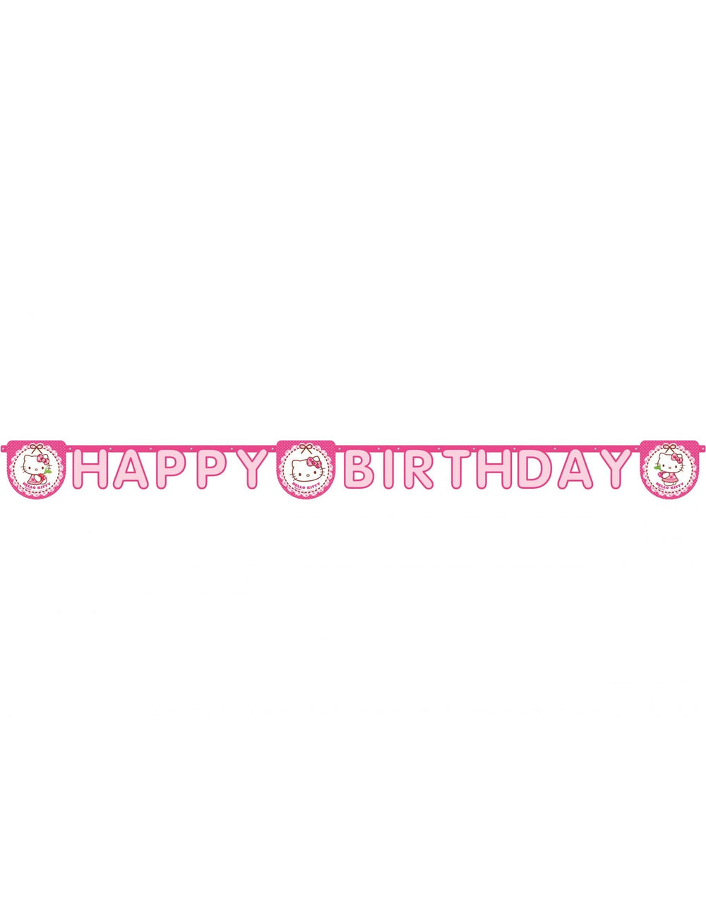Vedere de ansamblu a ghirlandei Happy Birthday Hello Kitty
