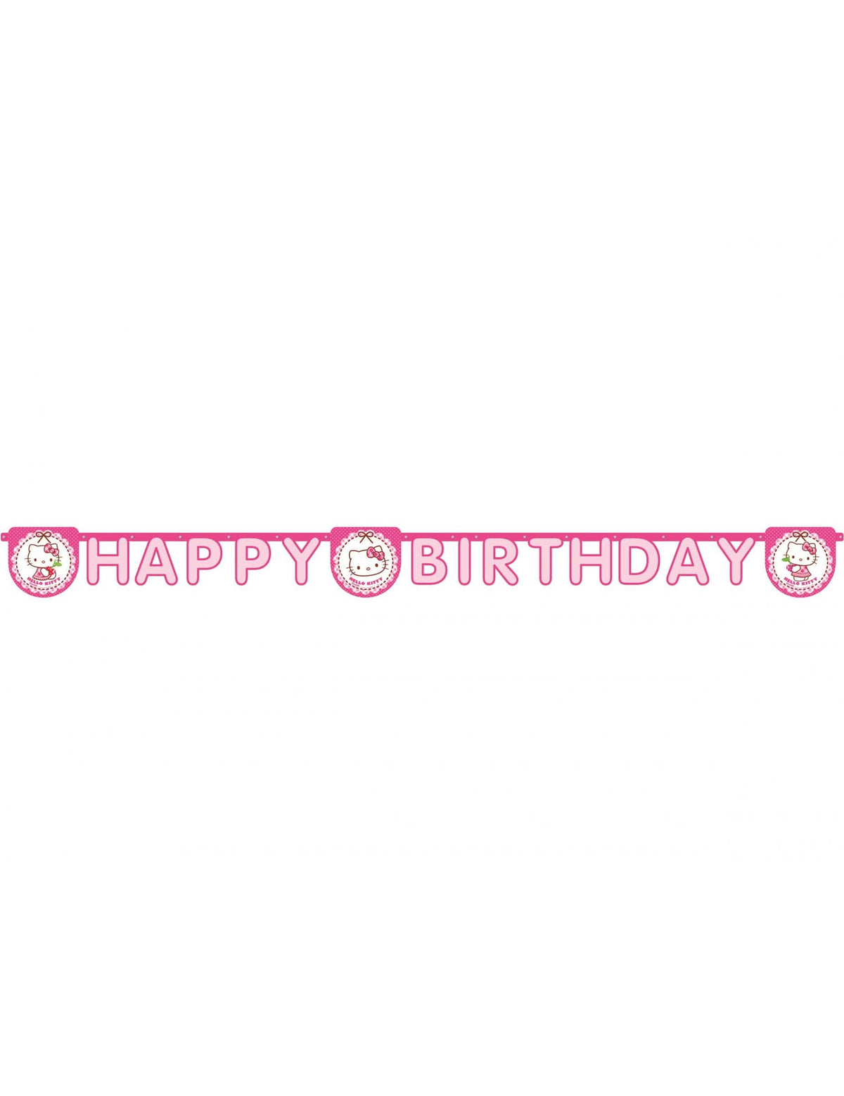 Vedere de ansamblu a ghirlandei Happy Birthday Hello Kitty