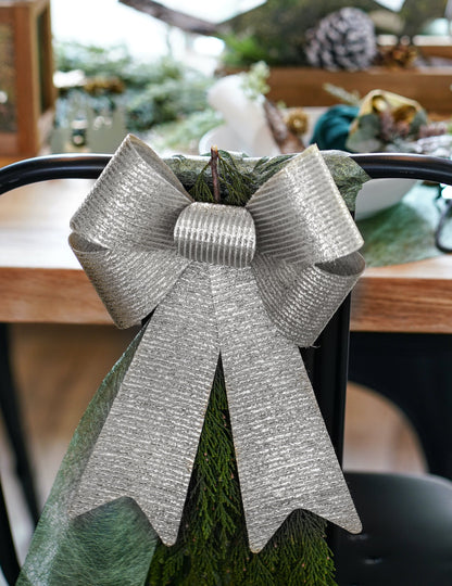 Fundă argintie strălucitoare 23 x 38 cm 