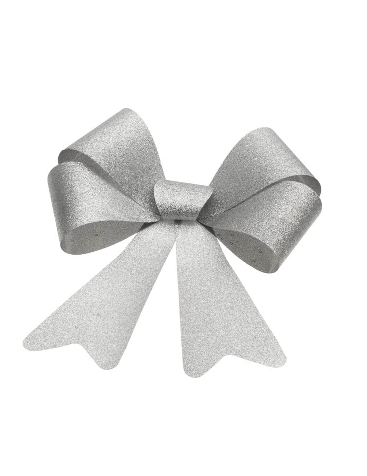 Nœud à paillettes pour décoration argent