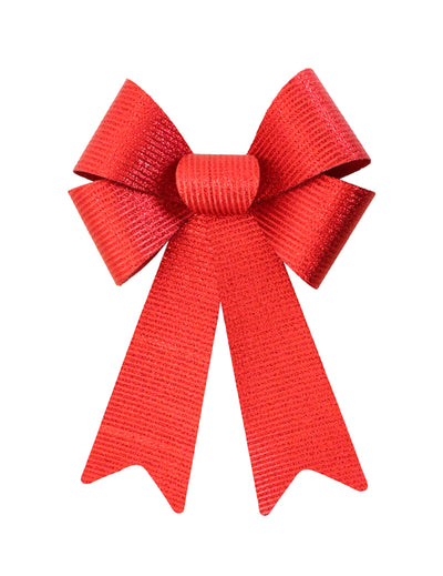 Nœud de fête pour décoration rouge brillant