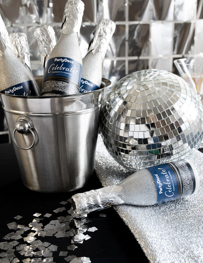 Cortină din pătrate argintii 100 x 200 cm 