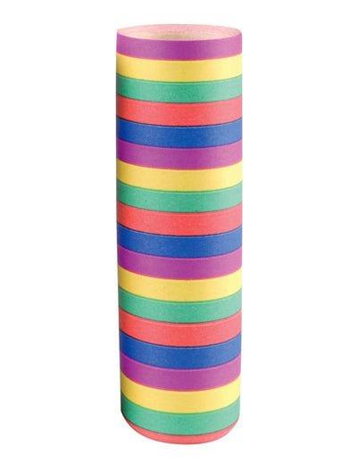 Rouleau de 18 serpentins pour fête multicolore