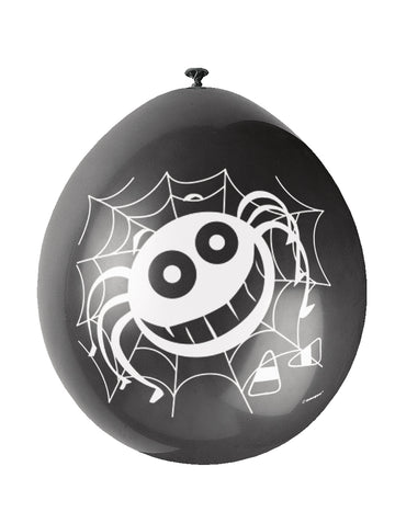 Ballons en latex araignées pour Halloween noir
