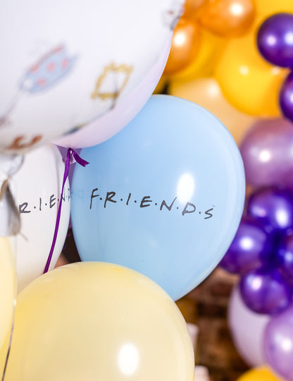 10 baloane de prieteni din latex 25x32cm