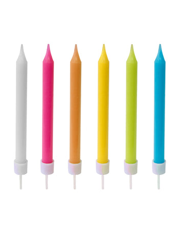 10 lumânări colorate 8 cm