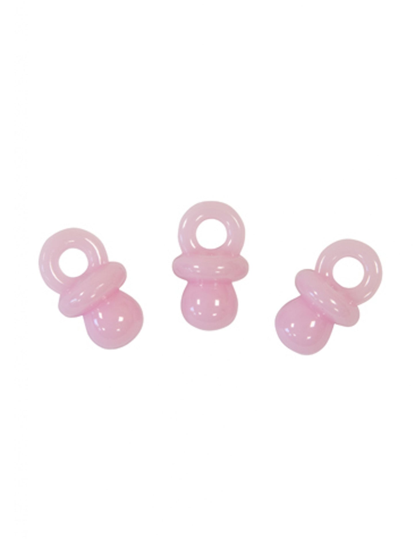 10 decorațiuni de masă cu model de suzetă roz 2 cm pentru petrecerea de baby shower