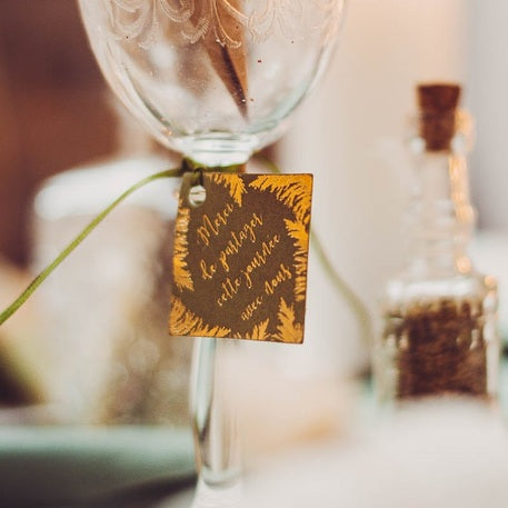 10 etichete de mulțumire din hârtie kaki pampas și panglică de satin pentru o nuntă