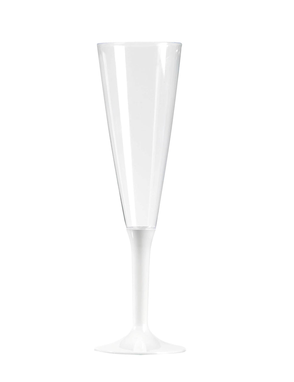 Pahar de șampanie pentru petrecere cu picior alb 150 ml