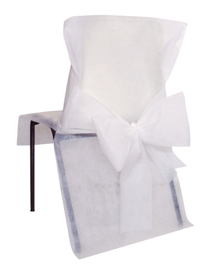 10 scaun alb premium acoperă 50 x 95 cm