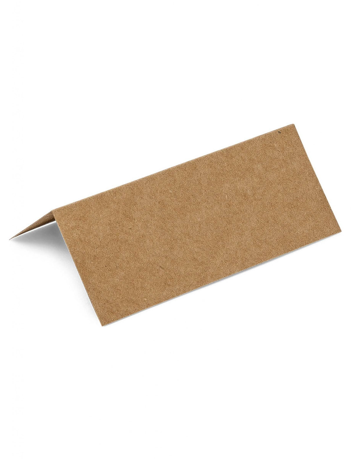 Cartonaș de masă din kraft pentru nuntă șaten natural