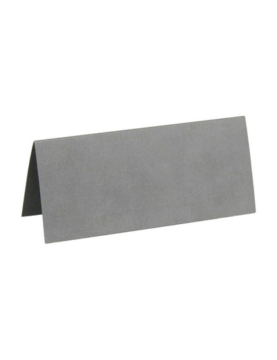 10 Marque-places rectangulaires argentés
